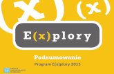 Prezentacja programu PowerPoint - explory.pl · partnerzy e(x)plory 2015 partnerzy merytoryczni partnerzy wspierajĄcy mecenas e(x)plory partnerzy strategiczni partnerzy