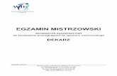 EGZAMIN MISTRZOWSKI - irpoznan.com.pl MISTRZ - Dekarz 2.2016.pdf · opierzenia muru attykowego (muru ogniowego). 3. Pokrycie połaci dachu papą termozgrzewalną na termoizolacji