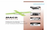 word MACO CATA · I01 MACO Quality Equipment for Quality Control in Medical Radiology Ausrüstung zur Qualitätskontrolle in der medizinischen Radiologie