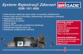 Elementy zestawu: Kamera EDR-101 Moduł GPS pozwala na ...raportkonsumenta.pl/public/assets/EDR REJESTRATOR BRIGADE.pdf · stan urządzenia Reset Wejście modułu GPS Przycisk funkcyjny