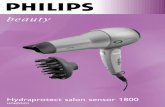 Hydraprotect salon sensor 1800 - download.p4c.philips.com · szpilki dyfuzora we włosy tak,aby dotykały skóry głowy (rys.11). Następnie wykonuj ruchy obrotowe suszarką,równomiernie