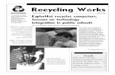 Recycling W rks - p2infohouse.org · 3 Recycling W rks - 3 - August 1998 When Chuck Cooper, president of Polymer Reclaim & Exchange Inc. (PRE), prepared his presentation for the training
