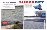 SUPERBET · WYROBY ŁUPANE SUPERBET to produkty, które wyglądem nawiązują do ręcznie łupanego naturalnego kamienia. W serii znajdują się dwa systemy pustaków ogrodzeniowych