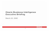 Oracle Business Intelligence Executive Briefing · Real Time Data Source Analytic Analytic Pull PushPush Dashboard Bus. Activity Monitoring Analytic Server OLTP Systems Business Business