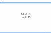 MatLab część IV - vistula.pk.edu.plvistula.pk.edu.pl/IPP/MatLab4.pdf · MatLab część IV. 2 Elementy okna MatLab-a. 3 Elementy okna MatLab-a. 4 Wykresy i przydatne polecenia