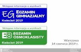 informacje o wynikach EGZAMIN GIMNAZJALNY - cke.gov.pl · Przykładowe rozwiązania uzniowskie W wypraowaniah (OKE w Jaworznie) uzniowie odwoływali się do ponad 220 różnyh utworów