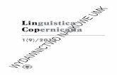 Linguistica Copernicana NAUKOWE - ufal.ms.mff.cuni.czufal.ms.mff.cuni.cz/~lopatkova/2014/docs/13-Ling-Copernicana.pdfWYDAWNICTWO NAUKOWE UMK LINGUISTICA COPERNICANA Nr 1(9) / 2013