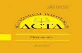 ISSN 1644-0757 eISSN 2450-4602 - SGGWacta_oeconomia.sggw.pl/wp-content/uploads/Acta_Oeconomia_15_2… · 6 D. Bednarska-Olejniczak Acta Sci. Pol. stimulated avid interest in the scientiﬁ