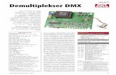 Demultiplekser DMX 5474 AVT - Elektronika …Demultiplekser DMX dużych wartościach rezystancji obciążenia wzmacniacz operacyjny musi dostarczyć prąd dużo większy, niż płynący