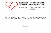CHOROBY MIĘŚNIA SERCOWEGOkitk.umed.pl/pliki/2012/07/choroby-mięśnia-sercowego... · 2012-10-22 · 8. Obraz kliniczny ZMS • Objawy podmiotowe i przedmiotowe • Badania laboratoryjne