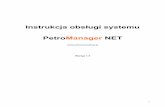 Instrukcja obsługi systemu PetroManager NET...1.1 Logowanie do systemu W celu zalogowania się do systemu PetroManager NET, należy wejść na stronęinternetową zawierającą wersję