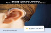 Aparat słuchowy zauszny AS1 / Astral / No va 2 / …audioservice.pl/wp-content/uploads/sites/2/2014/03/80 188...2 3 Szanowni Klienci, Zdecydowali się Państwo na nowoczesny, komforto-wy,