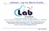Labindex – mgr inż. Marcin Grzelka · Labindex – mgr inż.Marcin Grzelka Aparatura laboratoryjna, szkło, meble pomoc w doborze » sprzedaż» serwis » przeglądy okresowe »
