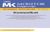 MONITOR - sklep.infor.plsklep.infor.pl/pliki/komunikat.pdf · str. 1 Komunikat dotyczący okresów przejściowych w procesie dostarczania informacji do Generalnego Inspektora Informacji