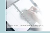 Humanizm i naturalizm w pedagogice - KUL · 2010-04-19 · Pojęcie humanizmu –typy desygnatów •Zbiór poglądów antropologicznych, rozumiejący człowieka jako byt wyróżniony