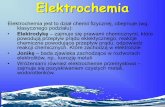 Elektrochemia · 2017-10-16 · Elektroliza Zjawisko korozji PRZEWODNICTWO PRZEWODNICTWO ELEKTRONOWE PRZEWODNICTWO JONOWE Prawo Ohma I U R Przewodnictwo właściwe s l R V 1 [ ]