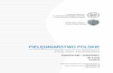 PIELĘGNIARSTWO POLSKIE POLISH NURSING · Luiza Mendyka Jan Amos Komenski University of Applied Sciences in L eszno (Poland) NAUKI O ZDROWIU W PIEL ĘGNIARSTWIE HEALTH SCIENCES IN