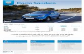 Dacia SANDERO już od 29 900 zł lub od 451 zł/mies. · 2019-11-22 · samochodu dostępny dla pozostałych wersji Dacii Sandero. Oferta promocyjnego ubezpieczenia dostępna jest