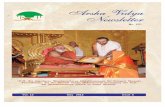 Arsha Vidya Newsletter · 2016-05-31 · Rs. 15/-Arsha Vidya Newsletter Vol. 13 May 2012 Issue 5 “H.H. Sri Jagadguru Shankaracharya Dakshinamnaya Sri Sringeri Sharada Peetadhipati,