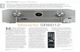 Marantz SR6012 - audio sr6012.pdf · Przykłady Denona AVR-X4400H i Marantza SR6012 wskazują, że nie chodzi już wcale o drobia-zgi, ale o zupełnie nowe systemy, takie jak eARC,
