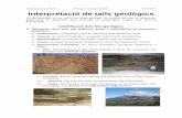 Resolució de talls geològics · Departament de Ciències Biologia i Geología 4t ESO 04/04/2017 Interpretació de talls geològics Un tall geològic és una secció del mapa geològic,