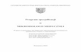 Mikrobiologia medyczna uzupelniajacy - cmkp.edu.pl · Mikrobiologia medyczna – program specjalizacji uzupełniający dla diagnostów laboratoryjnych posiadających specjalizację