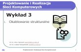 Projektowanie i Realizacja Sieci Komputerowychbzyczek.kis.p.lodz.pl/pliki/pirsk/wyklad_03.pdf · 2009-10-06 · Projektowanie i Realizacja Sieci Komputerowych 7 Standardy TIA/EIA: