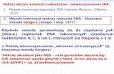 2. Metoda terminacji syntezy łańcucha DNA - …serwisy.umcs.lublin.pl/andrzej.mazur/Inzynieria...2. Metoda terminacji syntezy łańcucha DNA –metoda Sangera (metoda dideoksy) •