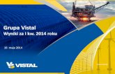 Grupa Vistal · Prezentacja nie może być rozumiana jako prognoza przyszłych wyników Spółki i Grupy Vistal Gdynia ... * W 2013 r. podatek pomniejszony o 6,8 mln PLN z tytułu