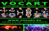 NA SCENIE OD 2008 ROKU - VOCART...WIĘCEJ O ZESPOLE DEMO FACEBOOK VOCART Zespół VOCART istnieje na rynku muzycznym od wielu lat i ma na swoim koncie bardzo dużą ilość energetycznych
