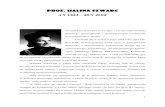 › ... › 2013 › 05 › UTW-H.Szwarc-artykul.pdf Prof. Halina Szwarc1 Prof. Halina Szwarc 5 V 1923 – 28 V 2002 Początek jej życia był zwyczajny i nic nie zapowiadało dalszych,