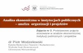 Analiza ekonomiczna w instytucjach publicznychcoin.wne.uw.edu.pl/pmodzelewski/analiza_ekonomiczna_cz2_2013.pdf · • Mikroekonomiczna analiza efektywności alokacji w sensie Pareto