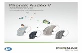 (V90/V70/V50/V30) Instrukcja użytkowania - Phonak · 2020-01-18 · baterii (czas ten może się różnić, w zależności od ustawień aparatu słuchowego i rodzaju baterii). Zalecamy