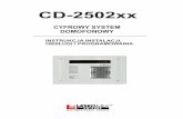 CD-2502xx - NAPAD.pl · 1 WARUNKI EKSPLOATACJI UWAGA! Domofon CD-2502 dostępny jest w dwóch wersjach: audio i wideo. Obie wersje wy-korzystują ta samą kasetę elektroniki EC-2502