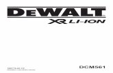 00284846 DCM561 CZ - DeWaltservice.dewalt.co.uk/.../docpdf/dcm561_t1_cz_a5_261015.pdf · 2015-11-06 · 8 • Před použitím nářadí a po každém nárazu nářadí zkontrolujte,