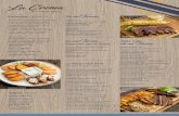lc menu 11x15lacremafoodandgrill.com/wp-content/uploads/2019/11/lc_menu.pdf · Pastel de Chucho · $15 Fish Pie Costillitas BBQ · $18 Pork Ribs BBQ Sauce De Especial de la Casa Algo