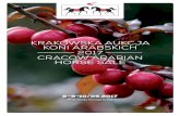 KRAKOWSKa aukcja koni arabskich 2017 CRACOW ARABIAn …CRACOW ARABIAN HORSE sale 1 Szary Equestrian Riding Club – Michałowice near Cracow 8 września 2017 (Piątek) 8th of September