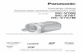 Kamera wideo wysokiej rozdzielczo ści (HD) Nr …...Panasonic (mo żna używać wyłącznie akumulatorów, które obsugujł ą tę funkcję). Firma Panasonic mo że gwarantować jakość,