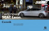 Cennik SEAT Leon Rok modelowy 2020...Benzyna Style z rabatem 2 000 zł Full LED z rabatem 2 000 zł Xcellence z rabatem do 6 000 zł FR z rabatem do 6 000 zł FR z rabatem do 6 000