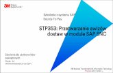 STP353: Przetwarzanie awizów dostaw w module SAP SNC · 2. 3M otrzymuje powiadomienie o ASN przez SAP SNC i aktualizuje numer ASN o odpowiedni numer PO lub SA w module SAP ECC. 3.