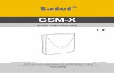 GSM-X - Satel · • Sieć GSM jako podstawowy lub zapasowy tor łączności. • Transmisja kodów zdarzeń do stacji monitorującej za pośrednictwem sieci GSM lub Ethernet (opcjonalnie,