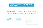 POWER PIVOT & DAX · 2017-02-09 · „Power Pivot dla zaawansowanych”. Został napisany z nadzieją, że będzie punktem odniesienia w codziennej pracy z dodatkiem Power Pivot.