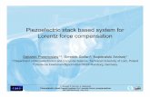 Piezoelectric stack based system for Lorentz force ... · Piezoelectric stack based system for Lorentz force compensation SRF 2005 Workshop, July 10-15 Three main purposes of tuner