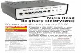 Micro Head do gitary elektrycznej - ep.com.pl · TDA2006/10 W 15…20 VA* 1000…2200 mF 1000…1500 mF * TDA2006 maksymalne napięcie zasilania zalecane ±12V (transformator 2×9