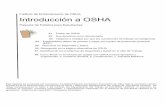 Intro to OSHA Student Handout - SPANISH 5-13-2011 · la Ley de Seguridad y Salud Ocupacionales, la Ley de Respuesta a Emergencias por los Riesgos de Asbesto . y. la Ley sobre Seguridad