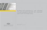 Effectiveness of debt management in local …standards and good practices in relation to treasury debt management (debts of the State Treasury, central government, and the State) have