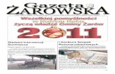 Gazeta Żarowska Nr 1/2011 — strona 1 — 5 stycznia 2011 · 2019-03-08 · | Gazeta Żarowska Nr 1/2011 — strona 2 — 5 stycznia 2011 | Gazeta Żarowska ISSN 12434552 Wydawca:BibliotekaPublicznaMiasta