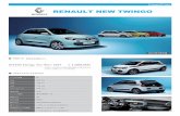 RENAULT NEW TWINGO - Lusso Carslussocars.com/new_cars/twingo2808.pdfRENAULT NEW TWINGO PK4320 SEAT PACK ・ISOFIX規格対応チャイルドシート固定ブラケット ・フロントシートヒーター
