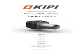 Dokumentacja techniczno-ruchowa Nazwa: Palnik ... - KIPIkipi.pl/wp-content/uploads/2014/08/DTR-ver.13.pdf · 3 1. Opis produktu. Seria palników ROT-POWER jest przeznaczona do spalania