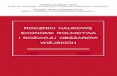 ROCZNIKI NauKOwe eKONOmII ROLNICtwa I ROZwOju ObsZaRów sj.wne.sggw.pl/pdf/ ?pdf=RNR_2014_n4.pdf · PDF file 2017-04-29 · 2001, s. 5]. analizując dane historyczne, możemy stwierdzić,